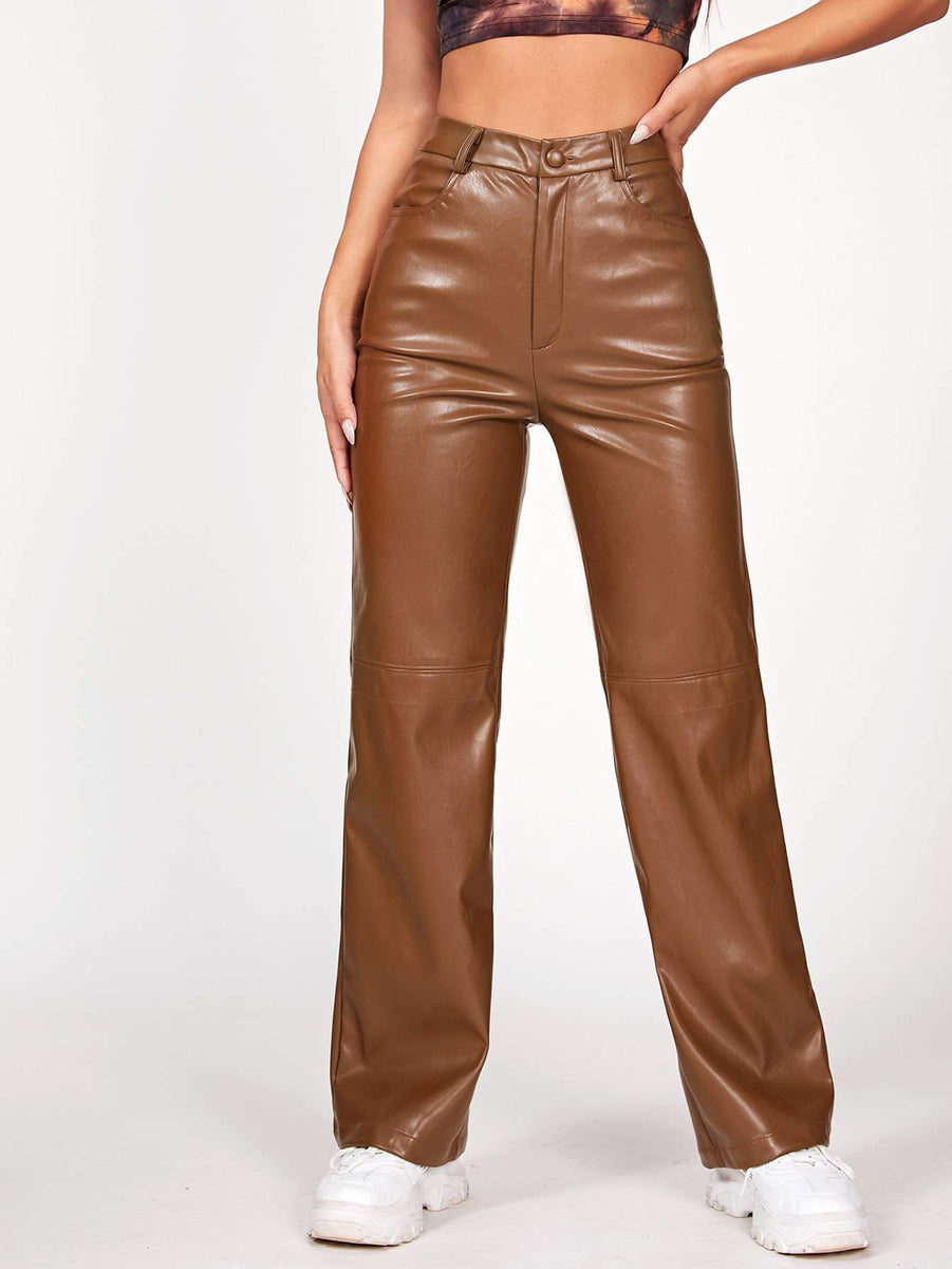 CIG CUT LEATHER PANTS (Straight Leg) – THE CAST