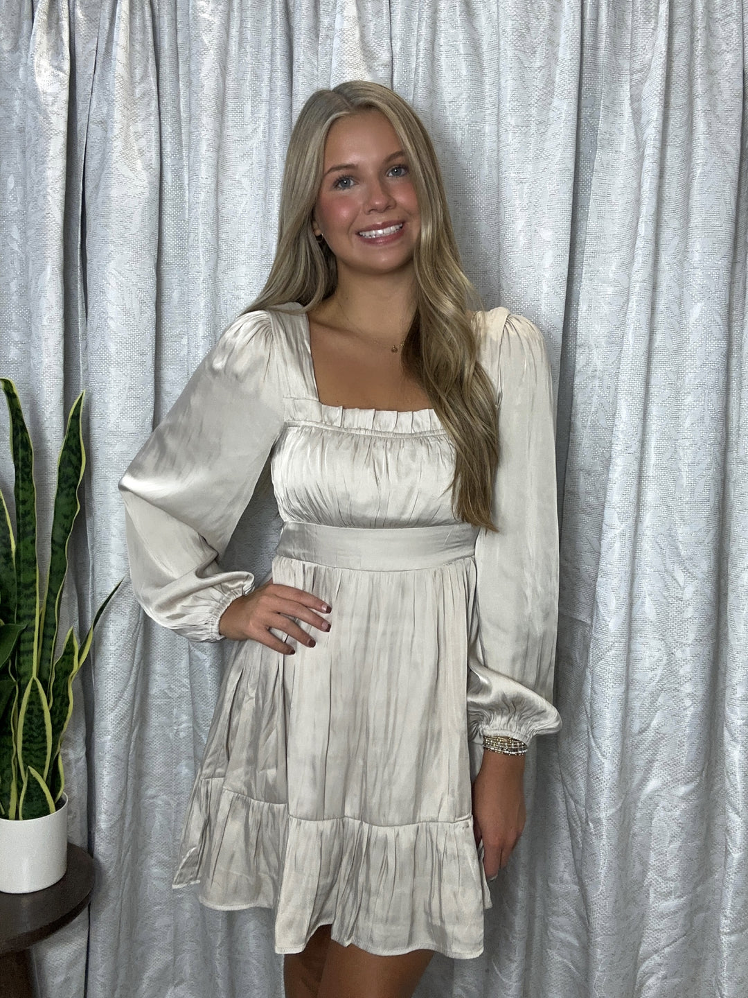 Charlotte Champagne Mini Dress