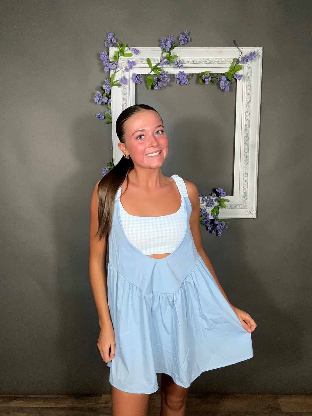 Skipper Gingham Blue Active Dress