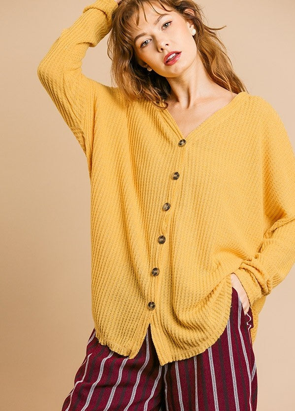 Fleece Waffle Knit Button Front Cardigan – Wildfire Designs KY