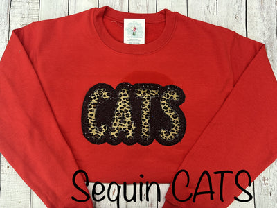 Sequin Cats Sweatshirt